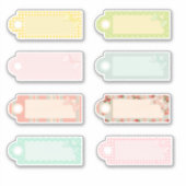 8 x  Rustige Labels die kaartjes scrapbooten (Voorkant)