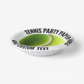 8 x Tennis Ball Personalized Text Paper Bowls Papieren Kommen (Gebogen)
