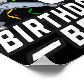 8 Year Old Kids Boys 8th Birthday Baseball Dabbing Poster (Hoek)