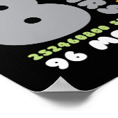 8 Years Birthday Gift Girl Boy Party Poster (Hoek)