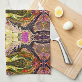8 Yoga Warriors Kitchen Towel by Deprise Theedoek (Quarter Fold)