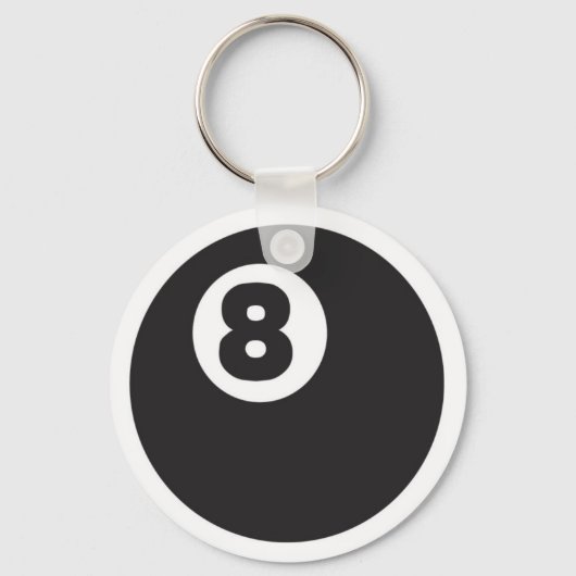 8ball - Gepersonaliseerd Sleutelhanger (Voorkant)