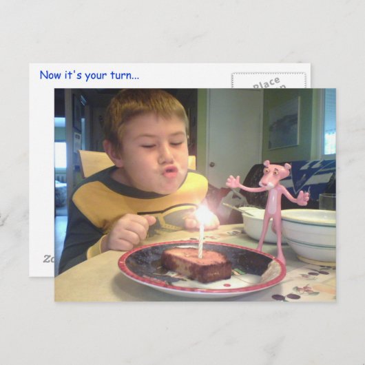 #8Birthday Briefkaart (Voorkant / Achterkant)