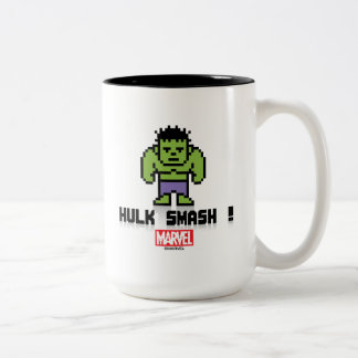 8Bit Hulk - Hulk Smash! Tweekleurige Koffiemok