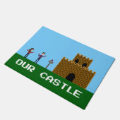 8bit Pixel Gamer Welkom thuis Ons Castle Deurmat (Schuin)