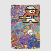 8bit T-shirt Time XXX3 Design Golf Towel Golfhanddoek (Voorkant)