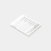 8CPH Maandelijkse Planner Tracker Post-it Pad Post-it® Notes (Schuin)