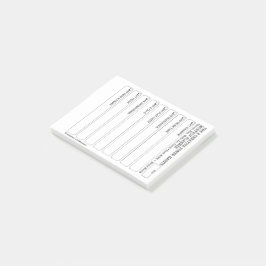 8CPH Maandelijkse Planner Tracker Post-it Pad Post-it® Notes