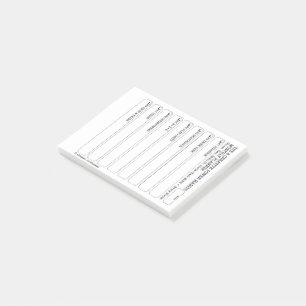 8CPH Maandelijkse Planner Tracker Post-it Pad Post-it® Notes