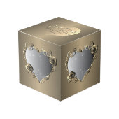 8e, 19e Bronze/21e Roos Hart 4 Foto's Kubus (Voorkant hoekig)