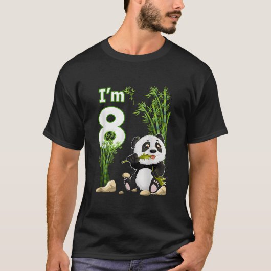 8e 8 Py Dier Panda T-shirt (Voorkant)