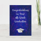 8e Afstuderen met sterren en Pet Kaart (Voorkant)