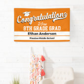 8e Afstuderen Sinaasappel en witte banner (Insitu)