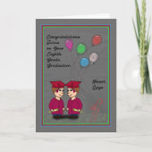 8e Afstuderen voor tweekleppige jongens Kaart (Voorkant)