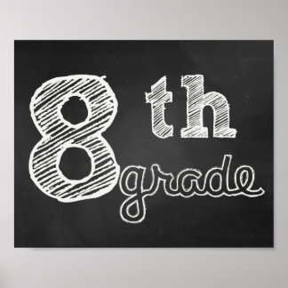 8e bord van het Grade Poster