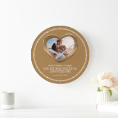 8e brons bruiloft foto hart grote klok (Huis)