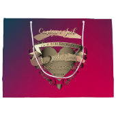 8e brons en toermalijn bruiloft Jubileum hart Groot Cadeauzakje (Achterkant)