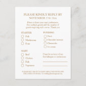 8e Bronze Weddenschap Jubileum keuze Informatiekaartje (Achterkant)