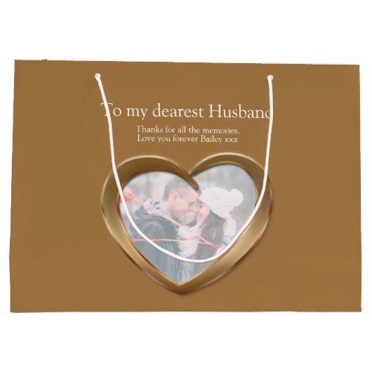 8e bronzen trouwdag foto groot cadeau groot cadeauzakje (Achterkant)