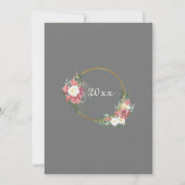 8e Bronzen Trouwen Jubileum Rozen Goud Lijst Kaart (Achterkant)