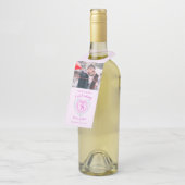 8e bruiloft Jubileum foto edelsteen hart Flessenhanger (Schuin)