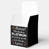 8e bruiloft Jubileum I - Bronze Funny Couple Bedankdoosjes (Geopend)