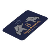 8e bruinkoolbruidshygiëne schattige olifantenkaart magneet (Linkerzijde)