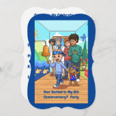 8e Cancer Jubileum Party Uitnodigingen (Voorkant / Achterkant)