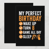 8e draai 8 mijn perfecte verjaardag gamen kaart (Voorkant / Achterkant)