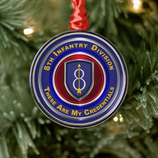 8e editie — Kerst van de infanterie Metalen Ornament (Boom)