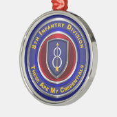 8e editie — Kerst van de infanterie Metalen Ornament (Links)