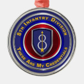 8e editie — Kerst van de infanterie Metalen Ornament (Voorkant)