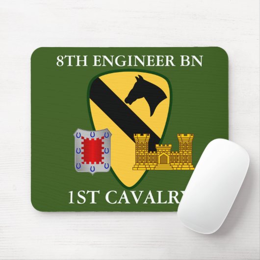 8E ENGINEER BATTALION 1STE CAVALRY MUISMAT (Met muis)