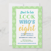 8e Gezegde van de uitnodiging op de verjaardag (Voorkant)