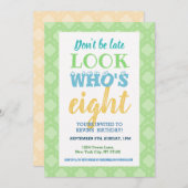 8e Gezegde van de uitnodiging op de verjaardag (Voorkant / Achterkant)