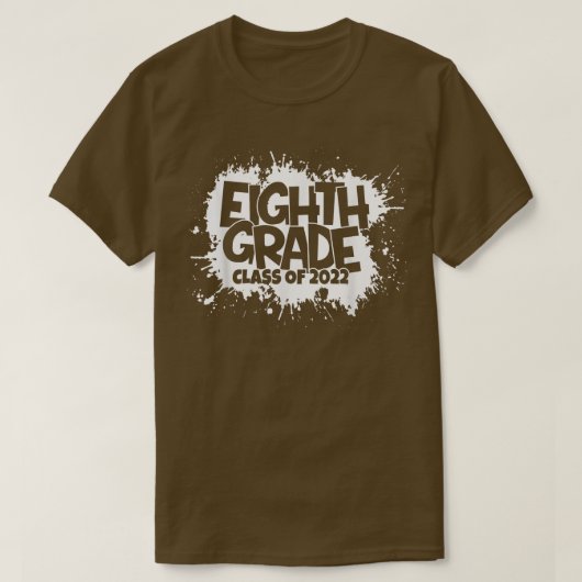 8e graad Afstuderen Afstuderen 2022, achtste graad T-shirt (Design voorkant)