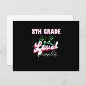 8e graad Afstuderen Gamer Afstuderen Briefkaart (Voorkant / Achterkant)