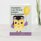 8e graad Afstuderen Kaart voor grootdochter (Voorkant)