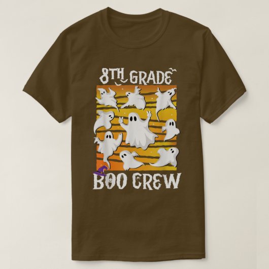 8e graad Boo-bemanning Leerlerarenteam Spooky Bab T-shirt (Design voorkant)