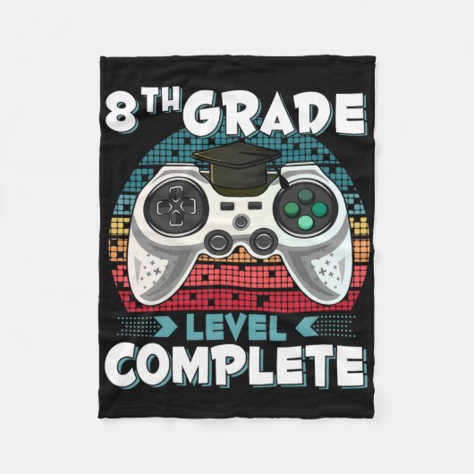 8e graad Complete gamer 8e graad Graduatio Fleece Deken (Voorkant)