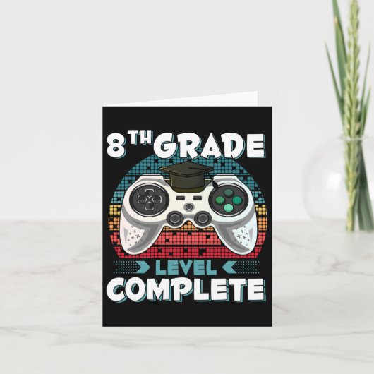 8e graad Complete gamer 8e graad Graduatio Kaart (Voorkant)