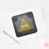 8e graad: Intendant van het gebouw Vierkante Sticker (Envelop)