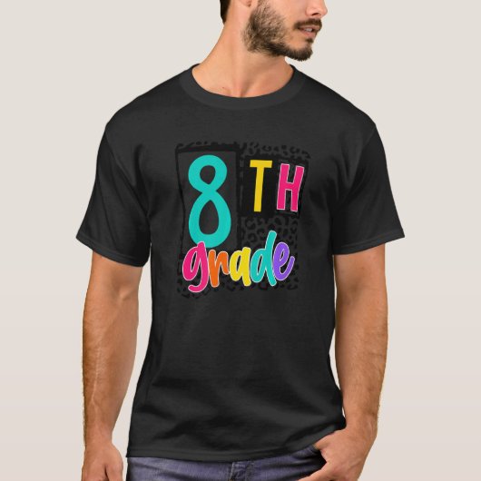 8e graad Leopard leraar 8e graad Leopard 2022 T-shirt (Voorkant)