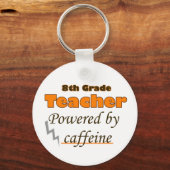 8e graad leraar met cafeïne sleutelhanger (Voorkant)