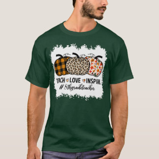 8e graad leraar terug naar school pomkin Herfst Te T-shirt