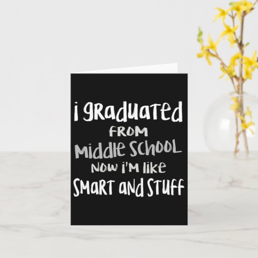 8e Graad Middelbare School Afstuderen Shirt-junior Kaart (Gele Bloem)