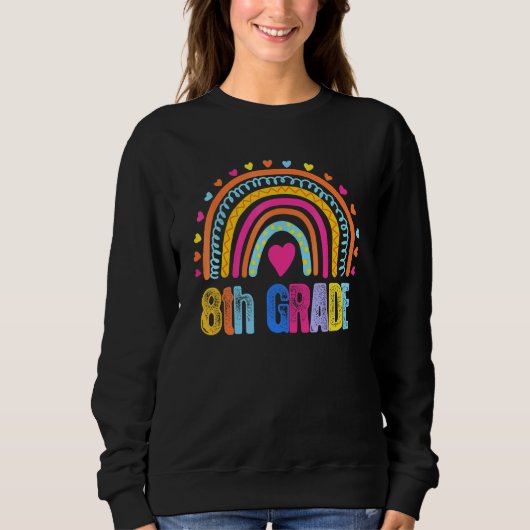 8e graad regenboogmeisjes Hallo eerste G Trui (Voorkant)