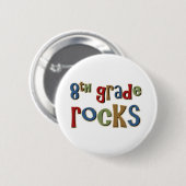 8e graad Rocks achtste Ronde Button 5,7 Cm (Voorkant /achterkant)