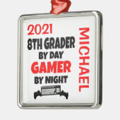 8e graadmeter houdt van het afspelen van videospel metalen ornament (Links)