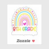 8e graadregenboog waar het avontuur begint sticker (Vel)